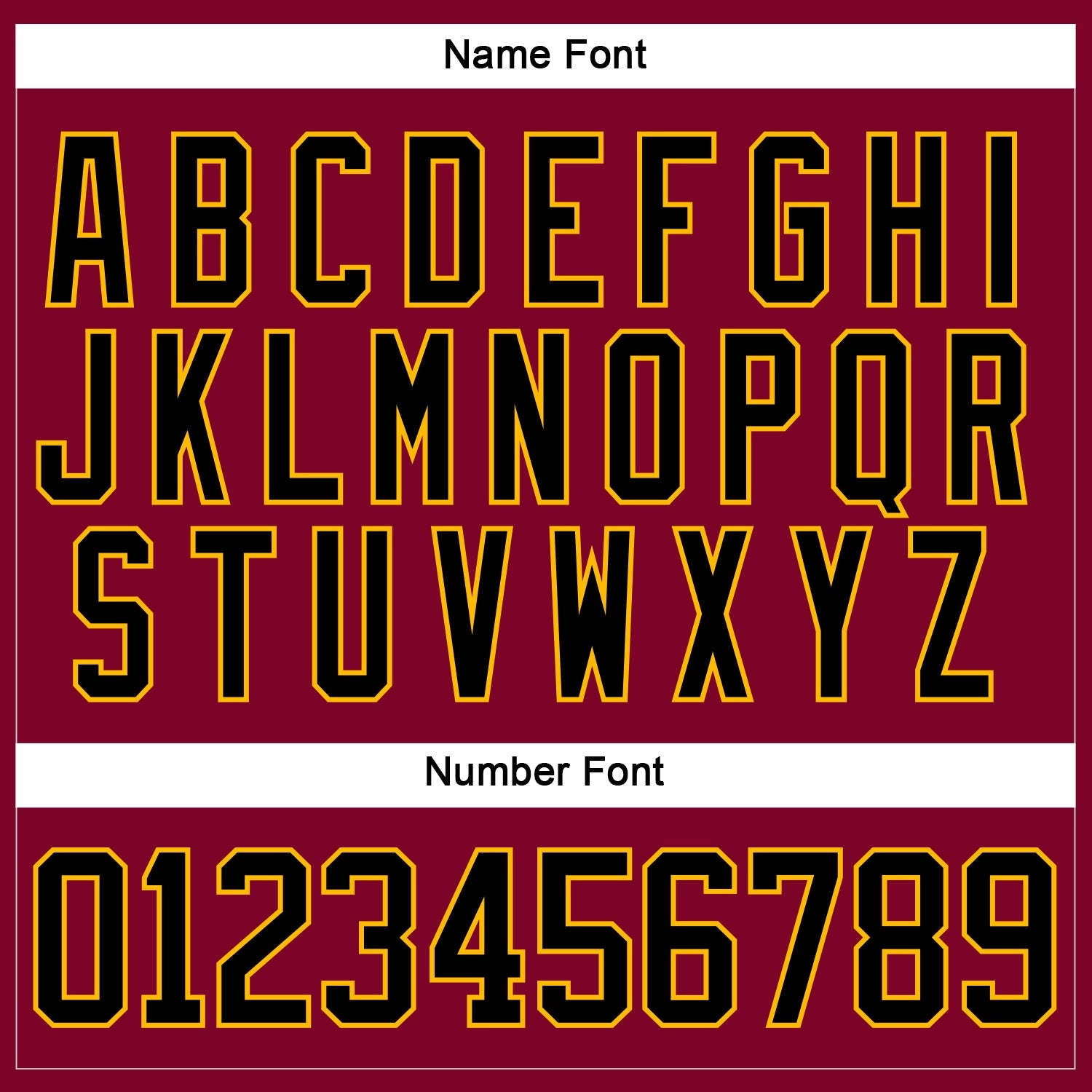 Custom Maroon Black-Gold Hockey Jersey