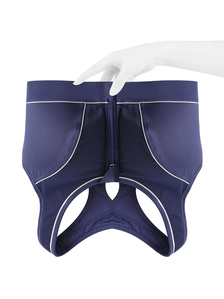 Front Zipper Moisture Wicking High Impact Reversible Seamless Sports Bra
