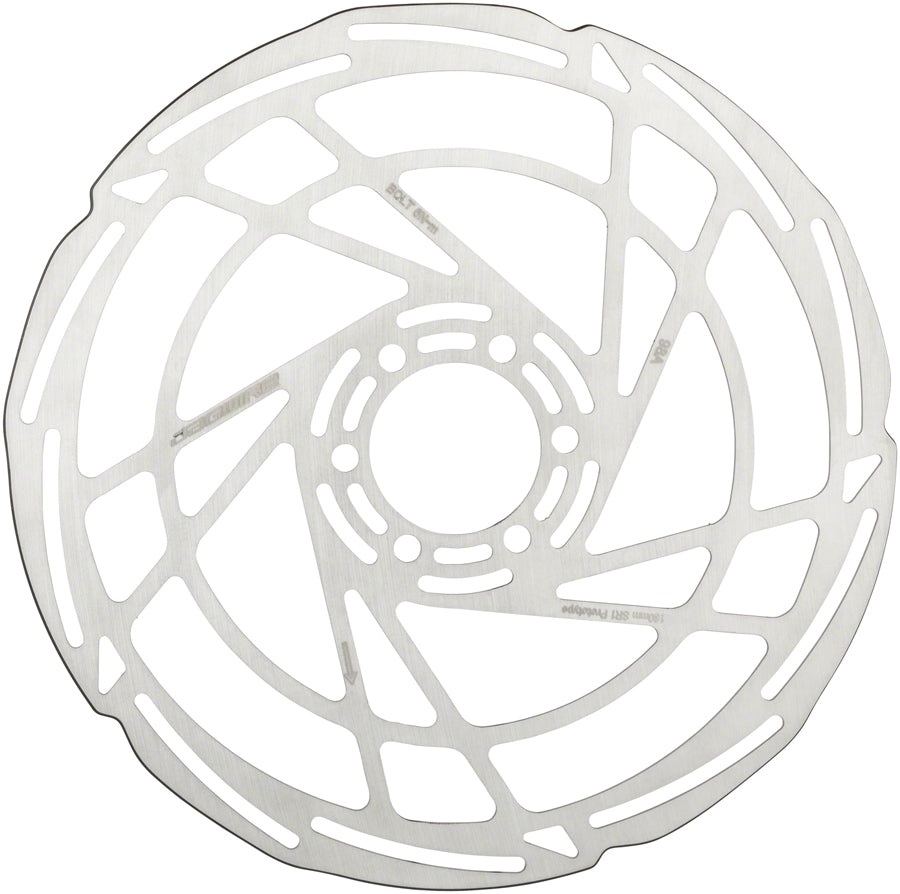 Jagwire Sport SR1 Disc Brake Rotor - 180mm, 6-Bolt, Silver