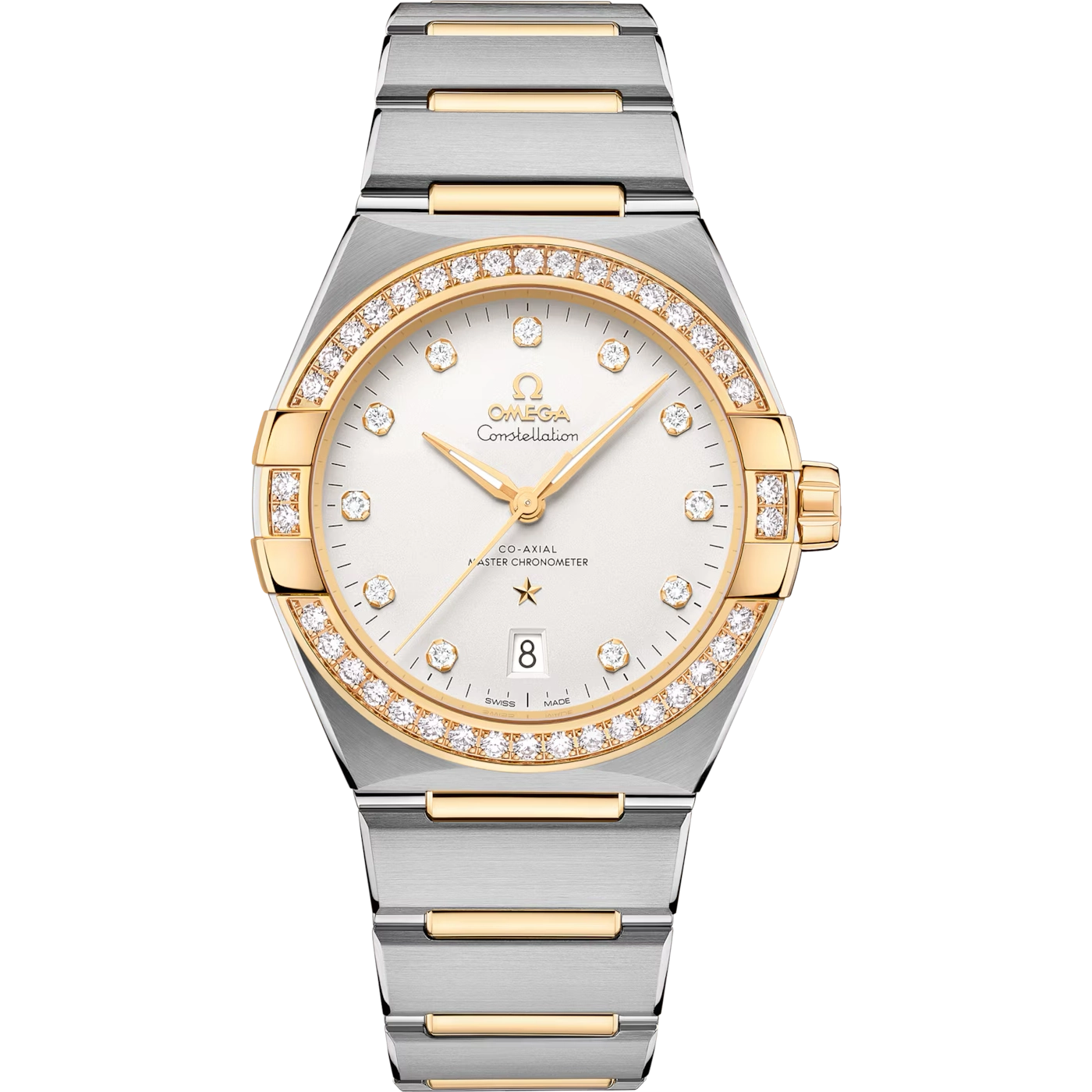 Omega Constellation 39 mm, yellow gold on steel