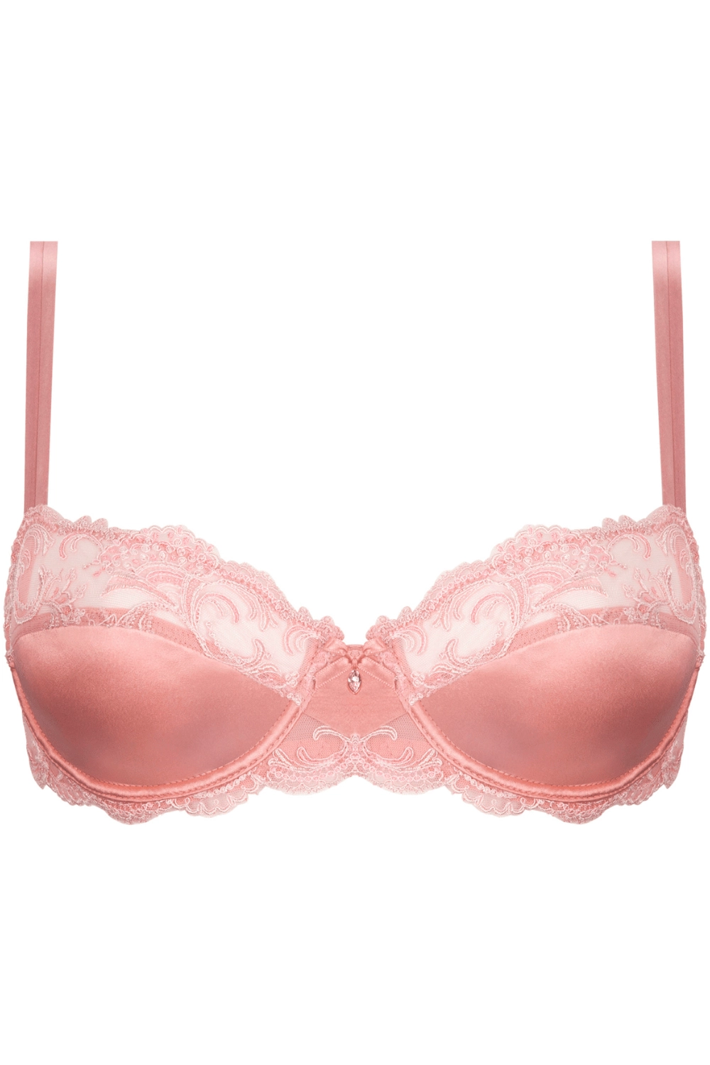 Splendeur Soie Half Cup Bra Rose