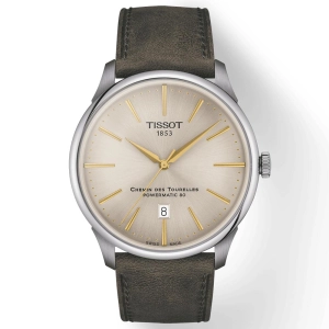 Tissot Chemin Des Tourelles Powermatic 80 42mm Ivory Dial Automatic Gents Watch T1394071626100