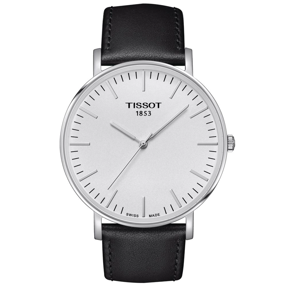 Tissot Everytime 42mm Silver Dial Gents Quartz Watch T1096101603100