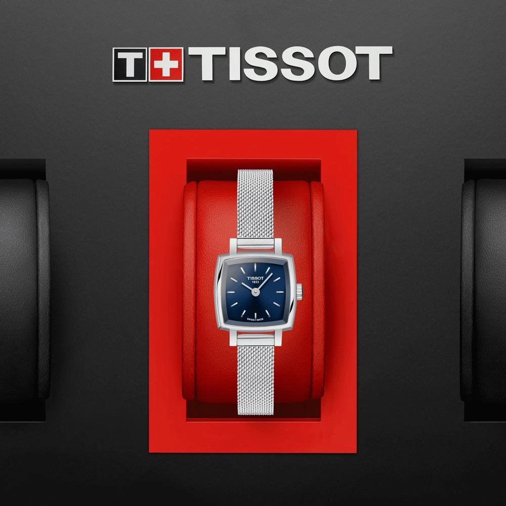 Tissot Lovely Square 20mm Blue Dial Ladies Quartz Watch T0581091104100