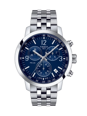 Tissot PRC 200 Chronograph Watch 43mm T114.417.11.047.00