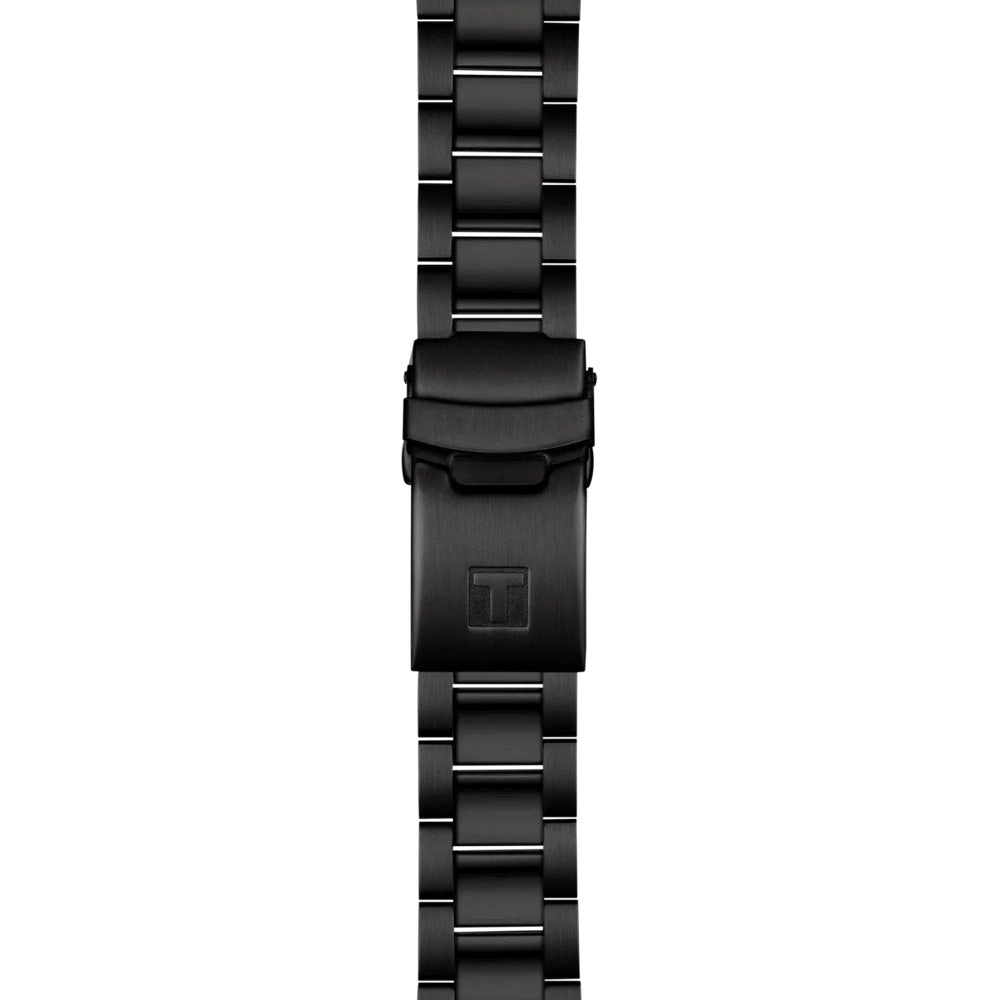 Tissot Seastar 1000 Graded Red Black Dial 40mm Black PVD Steel Quartz Gents Watch T1204103342100