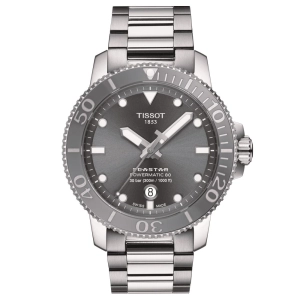 Tissot Seastar 1000 Powermatic 80 Grey Dial 43mm Automatic Gents Watch T1204071108101