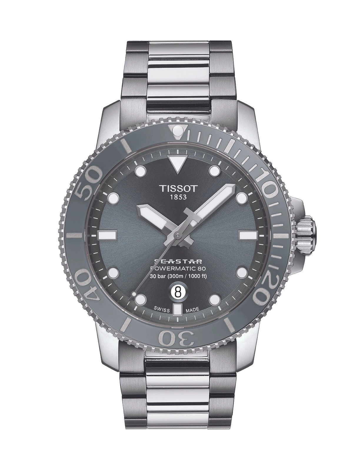 Tissot Seastar 1000 Powermatic 80 Watch 43mm T120.407.11.081.01