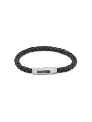 Unique & Co. 21cm Black Leather Bracelet