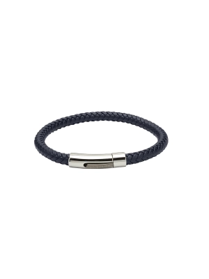 Unique & Co. 21cm Blue Leather Bracelet