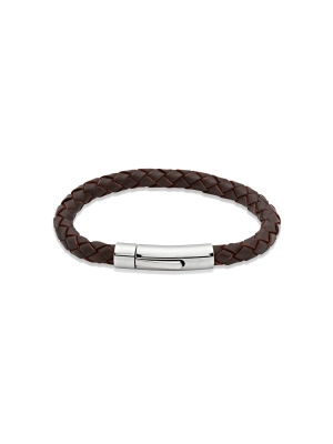 Unique & Co. 23cm Dark Brown Leather Bracelet