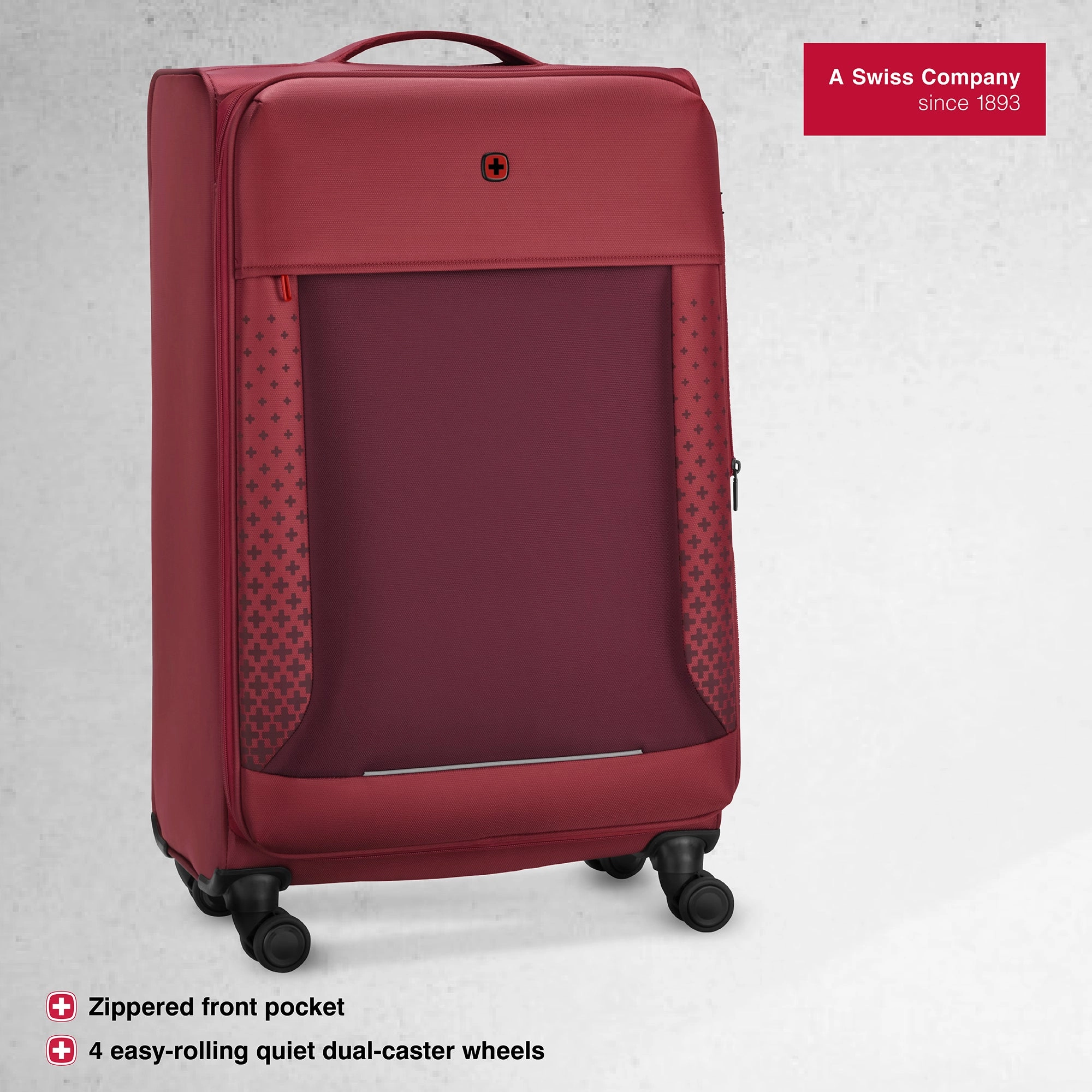 Wenger, Veric Medium Softside Case, Salsa, 66 Liters, Swiss designed-blend of style & function